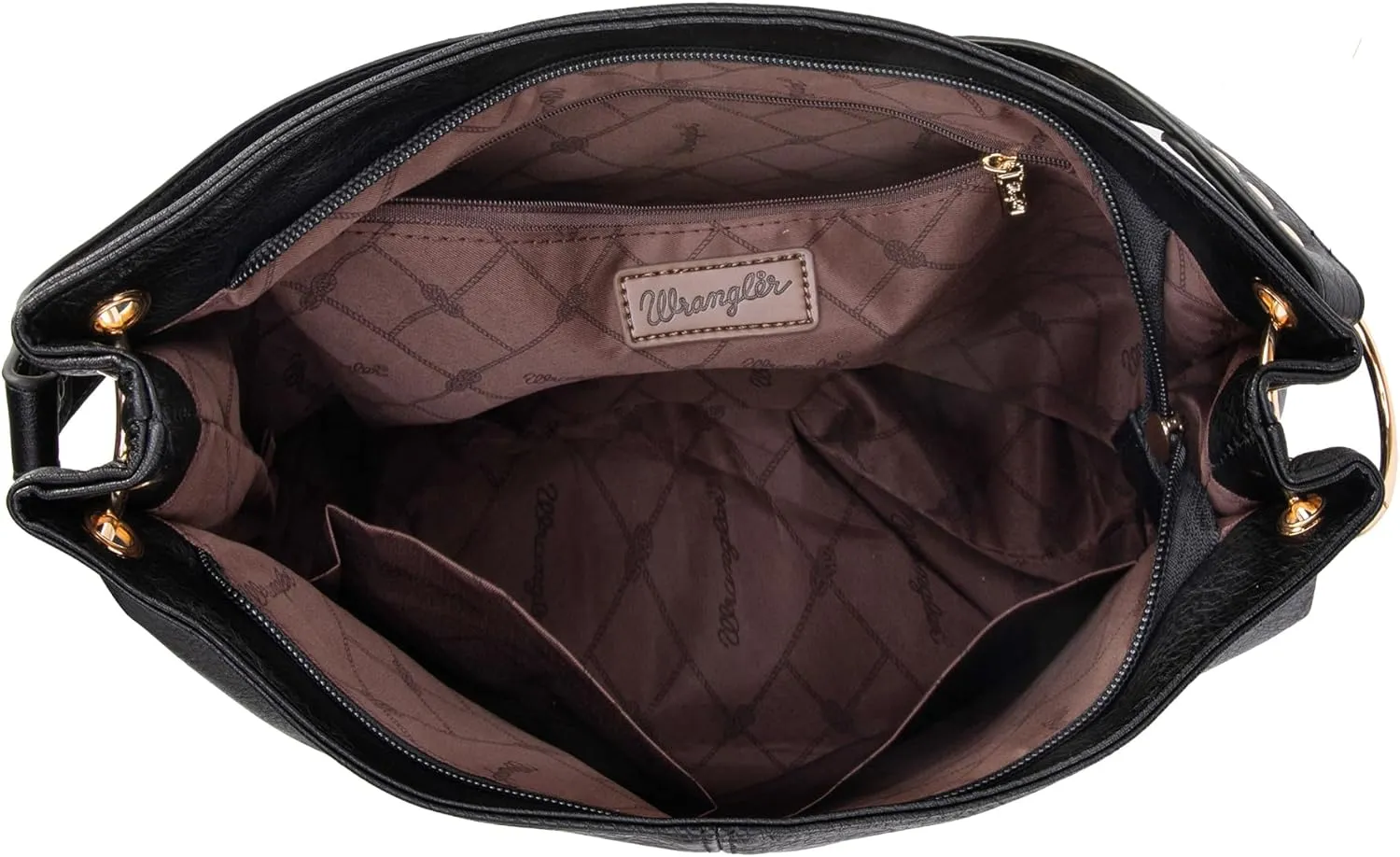 Wrangler Hobo Bags for Women Vegan Leather Top Handle Shoulder Purses and Handbags