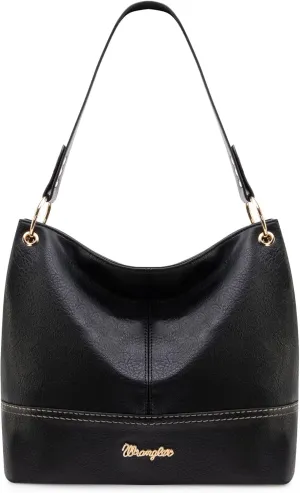 Wrangler Hobo Bags for Women Vegan Leather Top Handle Shoulder Purses and Handbags