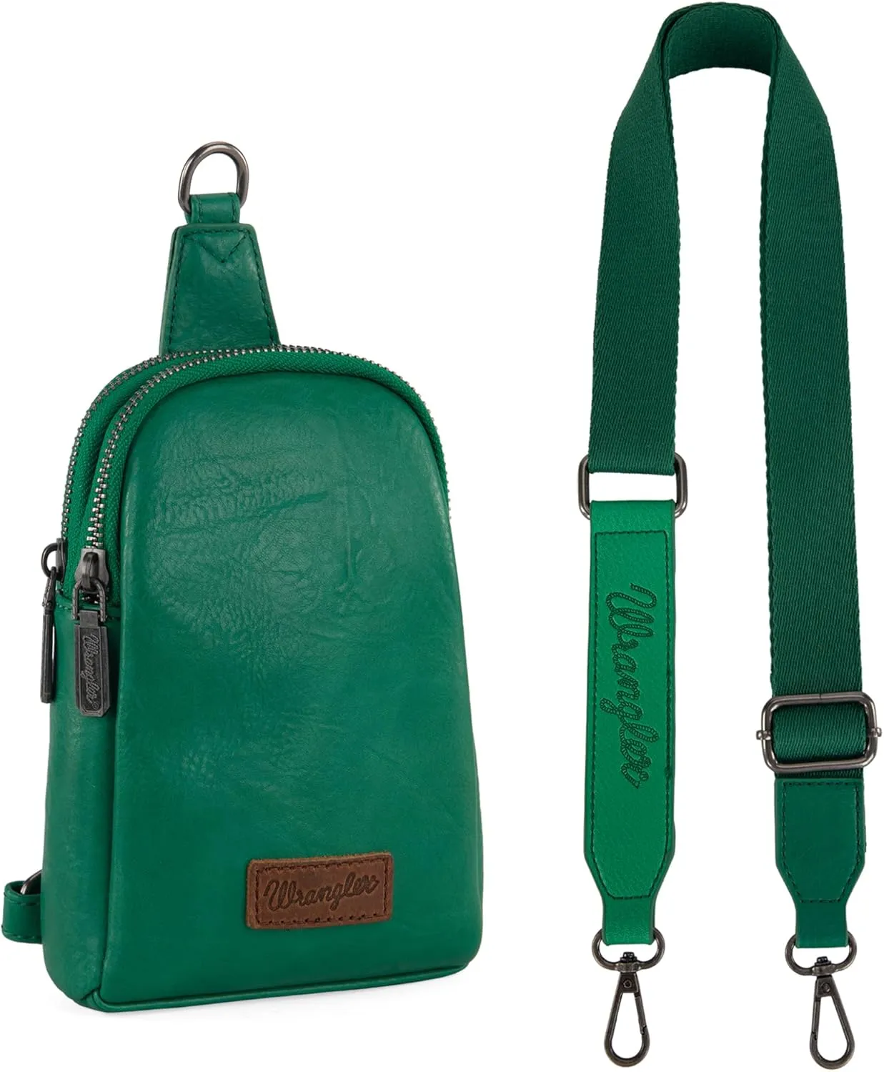 Wrangler Small Crossbody Sling Bags for Women Fanny Packs Chest Bag for Travel Gift