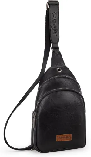 Wrangler Small Crossbody Sling Bags for Women Fanny Packs Chest Bag for Travel Gift