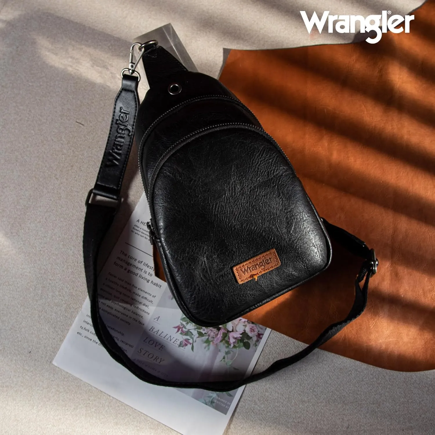 Wrangler Small Crossbody Sling Bags for Women Fanny Packs Chest Bag for Travel Gift