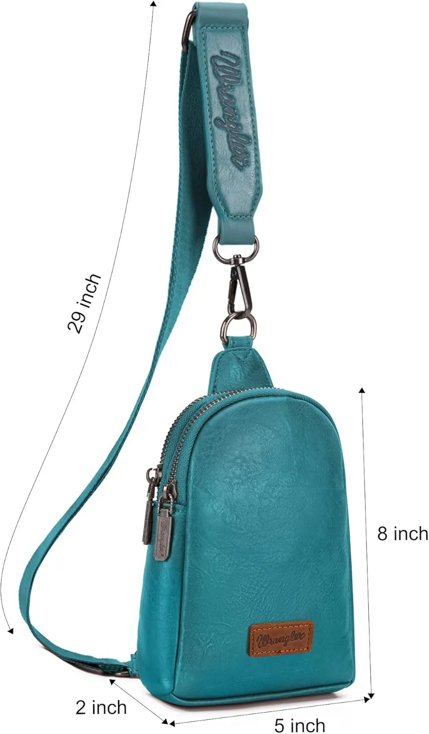 Wrangler Small Crossbody Sling Bags for Women Fanny Packs Chest Bag for Travel Gift