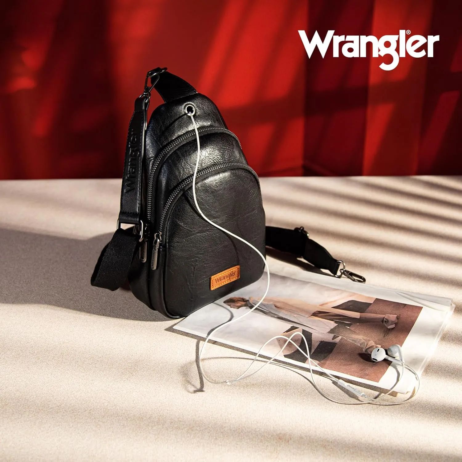 Wrangler Small Crossbody Sling Bags for Women Fanny Packs Chest Bag for Travel Gift