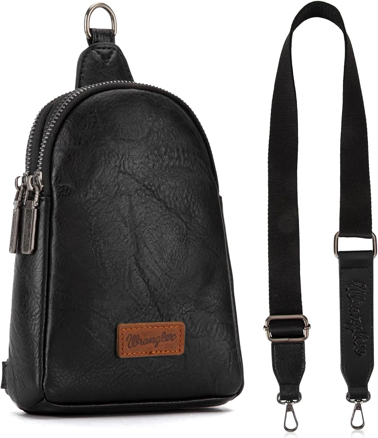 Wrangler Small Crossbody Sling Bags for Women Fanny Packs Chest Bag for Travel - Mother Day Gift