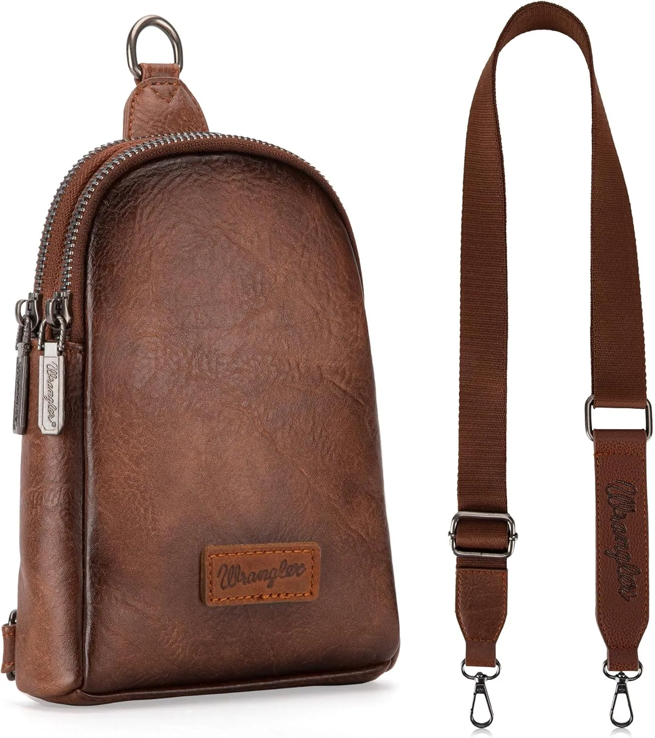 Wrangler Small Crossbody Sling Bags for Women Fanny Packs Chest Bag for Travel - Mother Day Gift