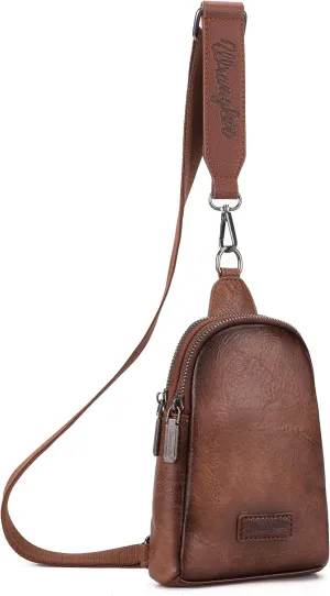 Wrangler Small Crossbody Sling Bags for Women Fanny Packs Chest Bag for Travel - Mother Day Gift