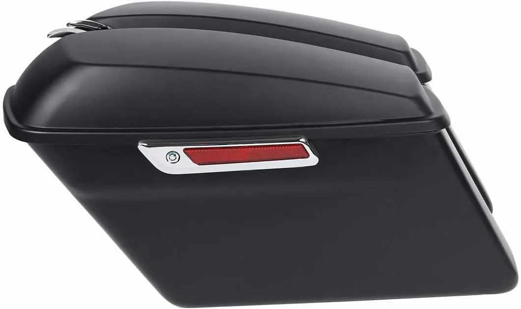 XFMT Motorcycle Hard Saddlebags Matte Black Saddle Bags Trunk W/Latches For Harley Touring Road King Street Glide Road Glide Electra Glide Ultra Classic 2014-2024