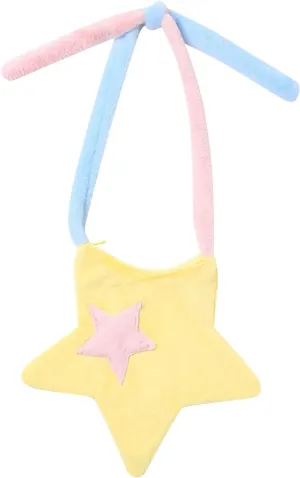 Y2k Crossbody Bag Star Shape Harajuku Street Style 2000s Designer Vintage Aesthetic Shoulder Bag Strap Girls Kawaii Bag