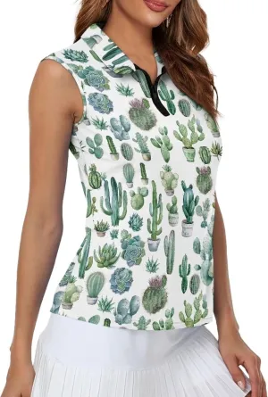 YEXIATODO Golf Tank Top Women Racerback Athletic Polo Golf Sleeveless Outfits Tennis Tank Top Size XS-2XL