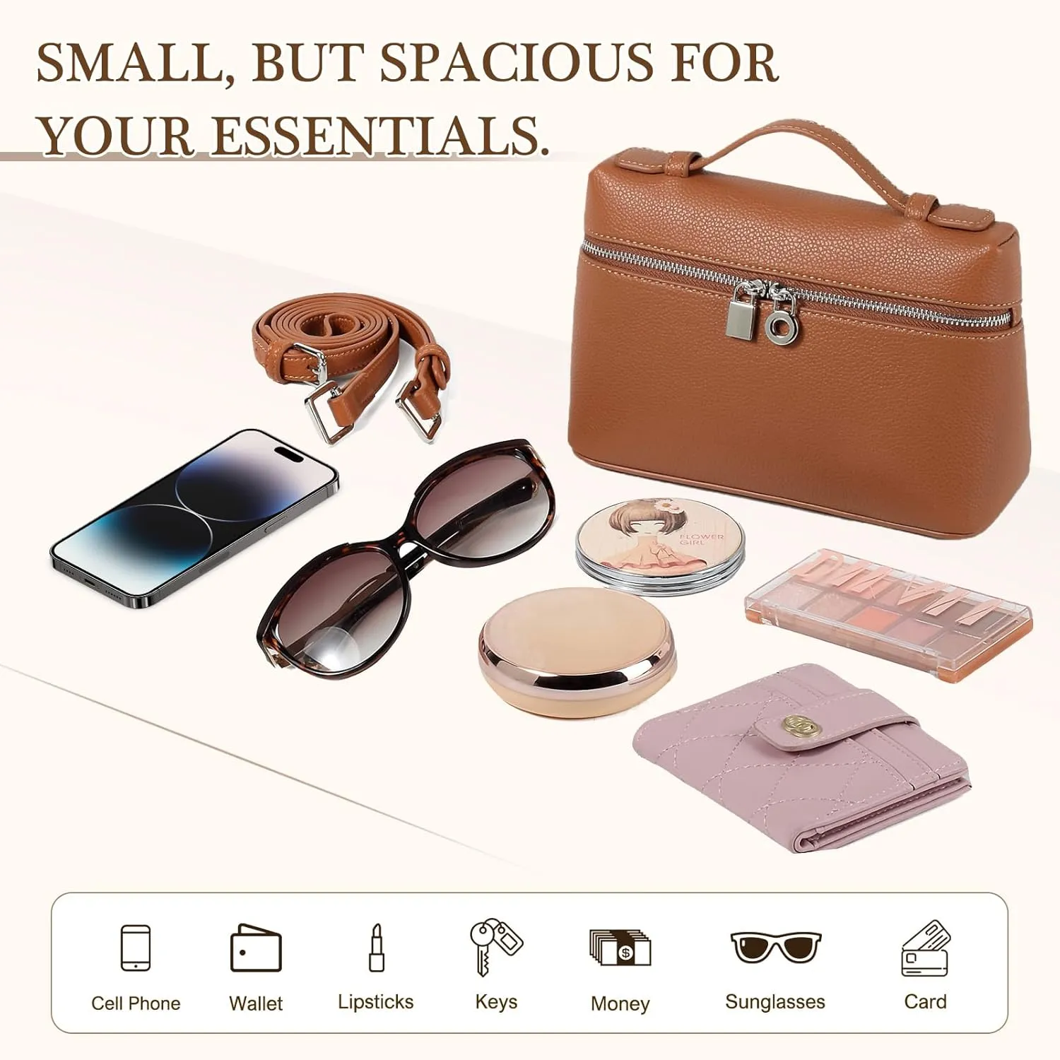 YIKOEE Luxury Designer Handbags for Women Crossbody Top Handle Purse