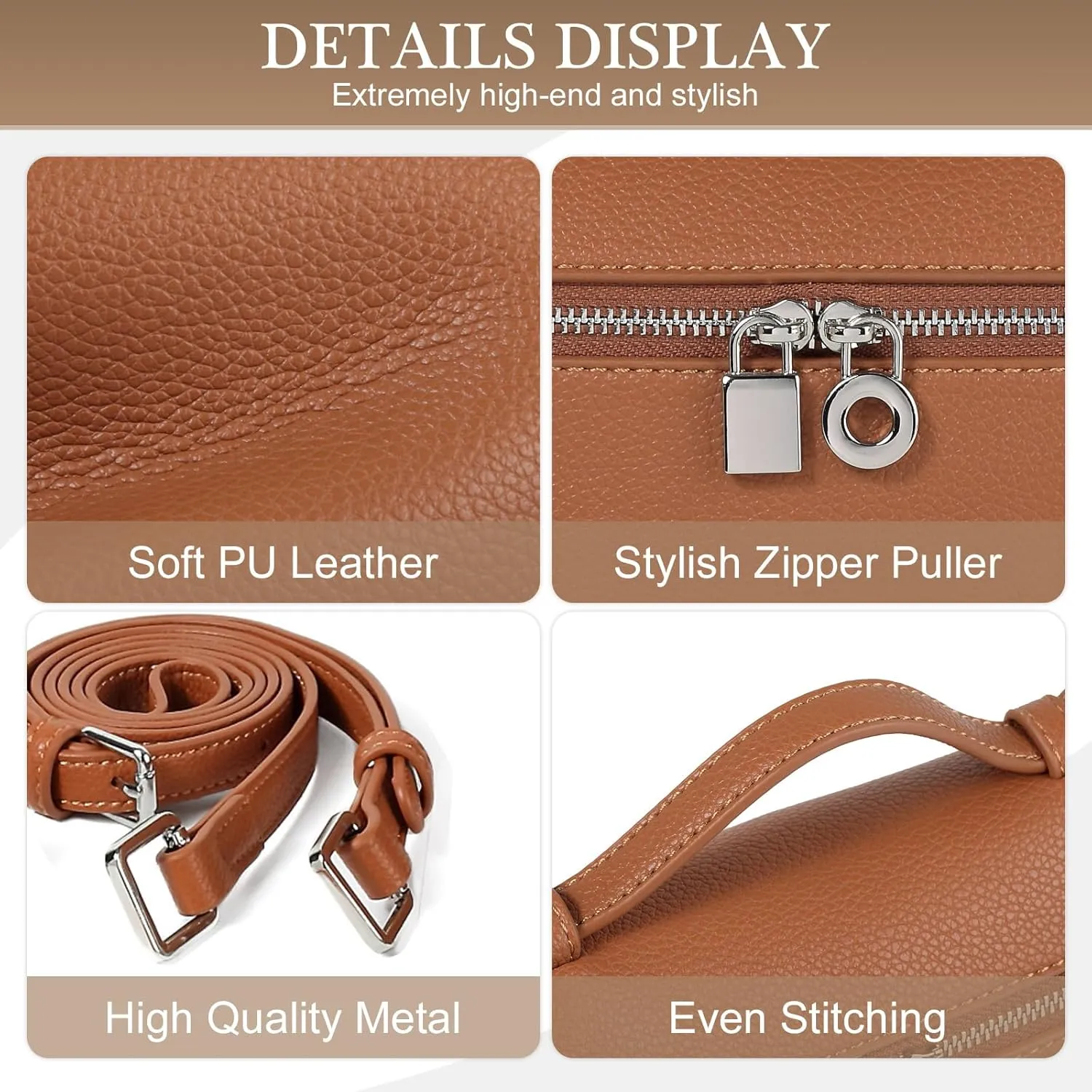 YIKOEE Luxury Designer Handbags for Women Crossbody Top Handle Purse