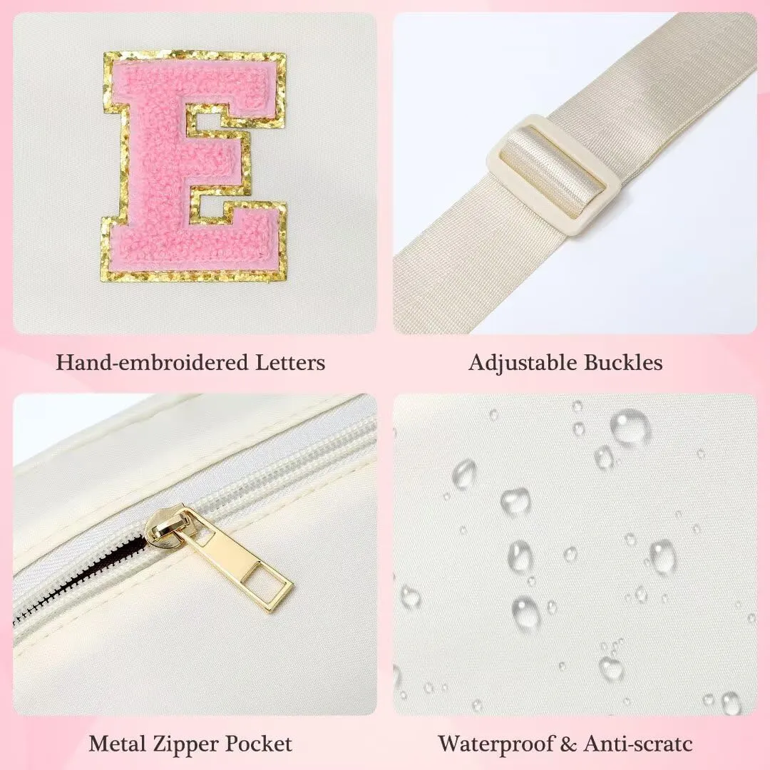 YOOLIFE Party Favors Bags for Kids 8-12 4-8, Party Gift Bags for Girls Teens, Party Accessories, Prize for Girls Kids, Belt Bag Waist Packs Travel Fanny Pack Crossbody Bags for Women Girls, Letter D