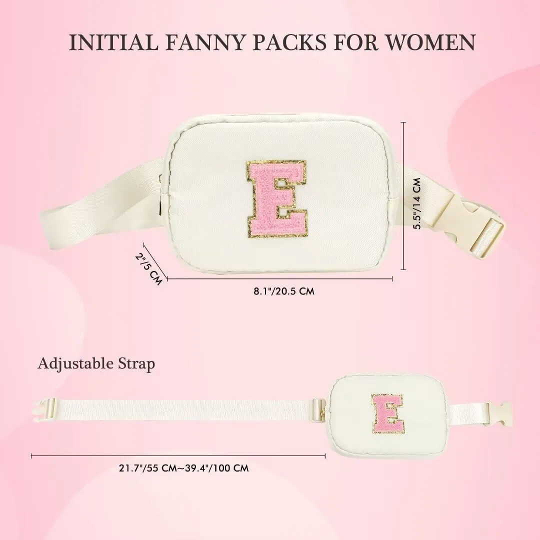 YOOLIFE Party Favors Bags for Kids 8-12 4-8, Party Gift Bags for Girls Teens, Party Accessories, Prize for Girls Kids, Belt Bag Waist Packs Travel Fanny Pack Crossbody Bags for Women Girls, Letter D
