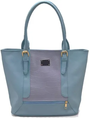 ZiMing® Women Shoulder Bag Crocodile Pattern Bucket Bag Contrasting Colors Tote Bag Large Capacity Handbag