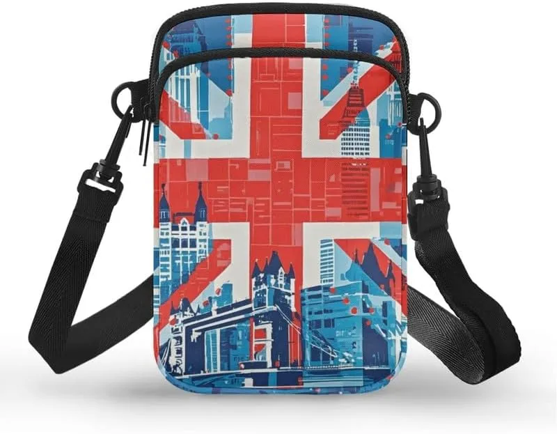 Zip Small Crossbody Bag for Women, Cartoon Cats Puppy Small Crossbody Phone Purse Wallet Bag Shoulder Fanny Pack