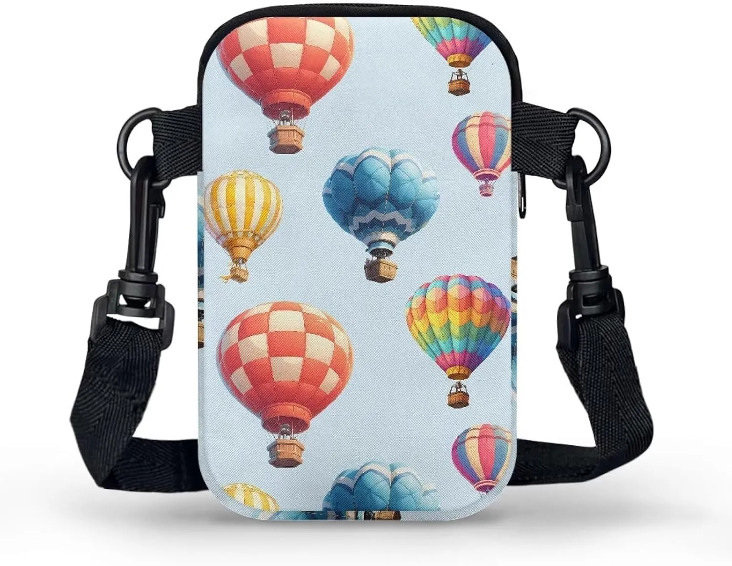 Zip Small Crossbody Bag for Women, Cartoon Cats Puppy Small Crossbody Phone Purse Wallet Bag Shoulder Fanny Pack