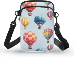 Zip Small Crossbody Bag for Women, Cartoon Cats Puppy Small Crossbody Phone Purse Wallet Bag Shoulder Fanny Pack