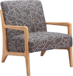 Zuo Runa Accent Chair Gray & Natural