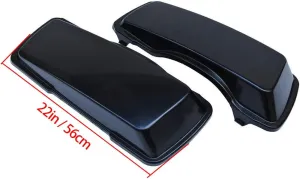 ZXMOTO Unpainted Aftermarket ABS Hard Saddlebags Bag Lids Covers Fit For 1994-2012 Touring FLH FLHT Road King Ultra Classic Street Glide 94-12